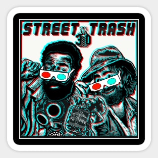 Street Trash in 3-D Sticker